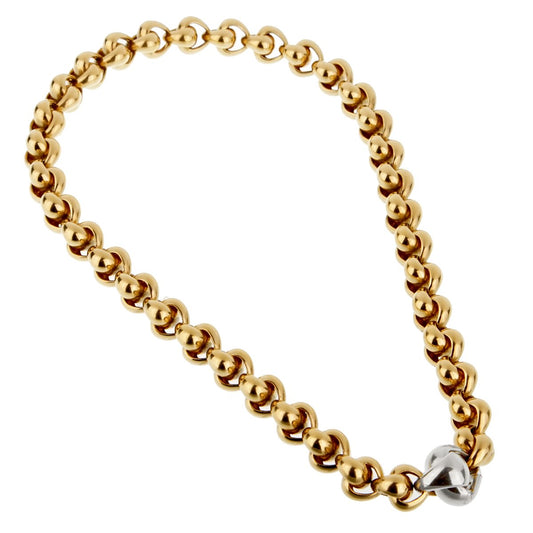 Pothtmellato Chain Link Yellow Gold Necklace