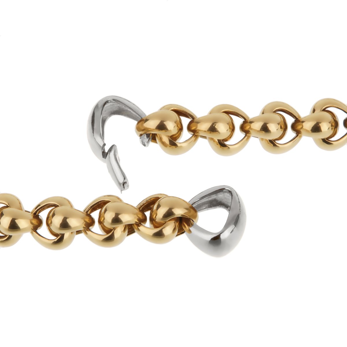 Pothtmellato Chain Link Yellow Gold Necklace