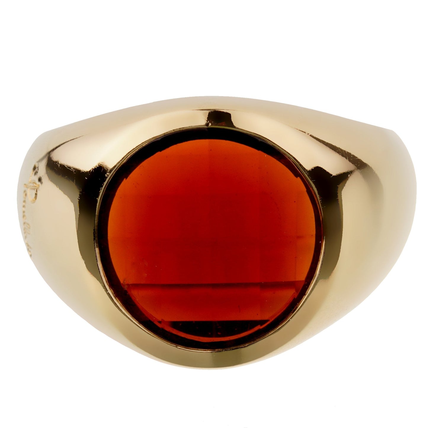 Pothtmellato Garnet 18k Yellow Gold Cocktail Ring Sz 6 3/4