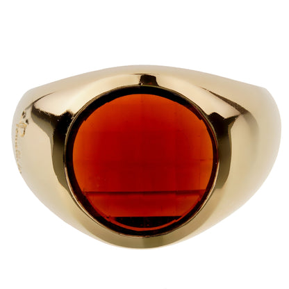 Pothtmellato Garnet 18k Yellow Gold Cocktail Ring Sz 6 3/4