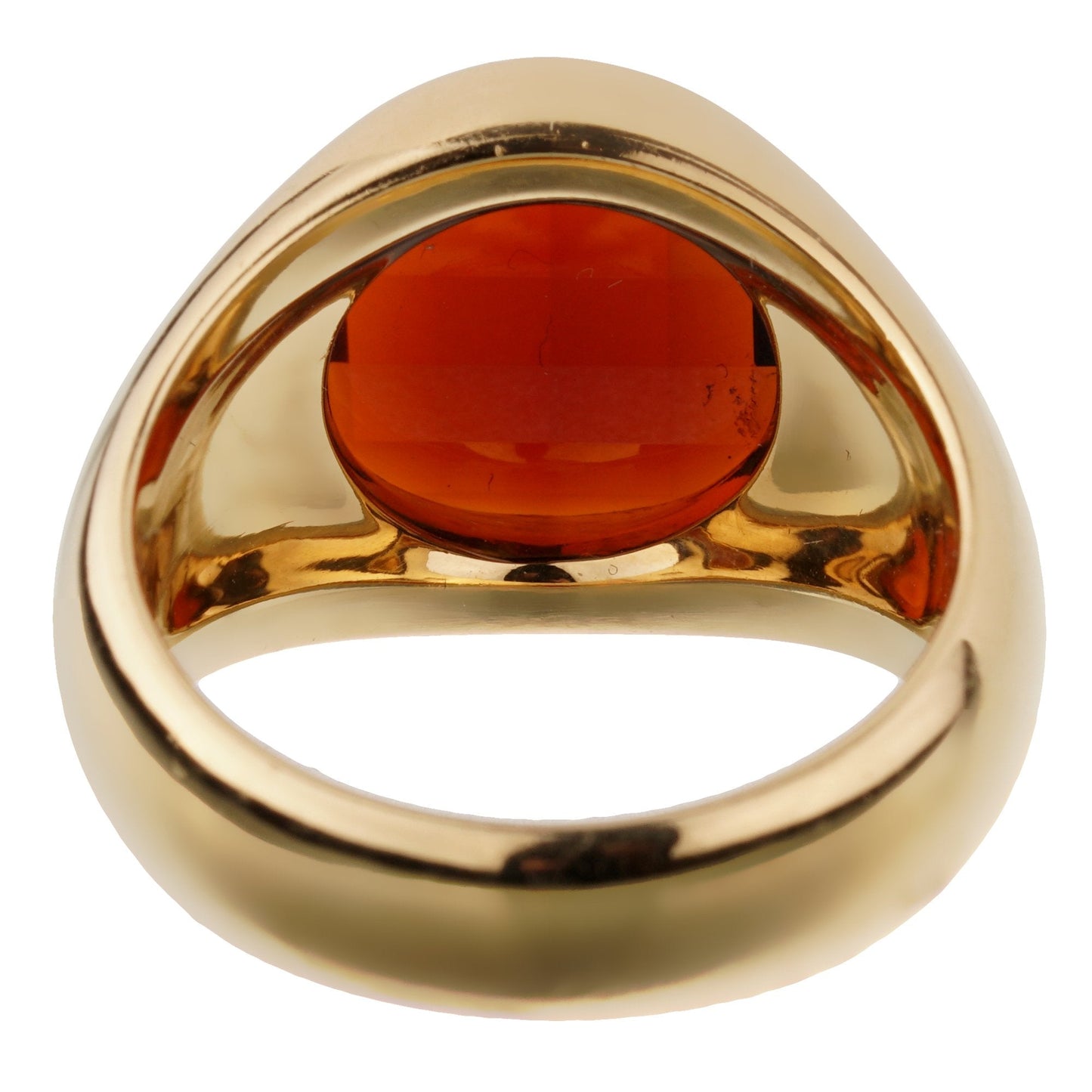 Pothtmellato Garnet 18k Yellow Gold Cocktail Ring Sz 6 3/4