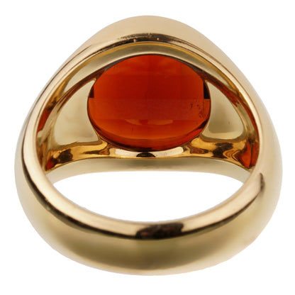 Pothtmellato Garnet 18k Yellow Gold Cocktail Ring Sz 6 3/4