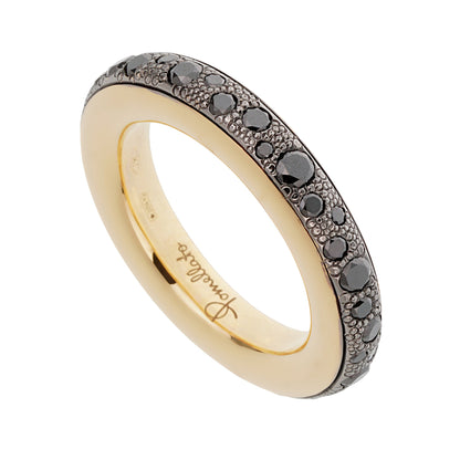 Pothtmellato Iconica Black Diamond 18k Rose Gold Eternity Band Ring