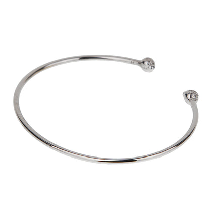 Pothtmellato M'ama Non M'ama 18k White Gold Diamond Cuff Bracelet