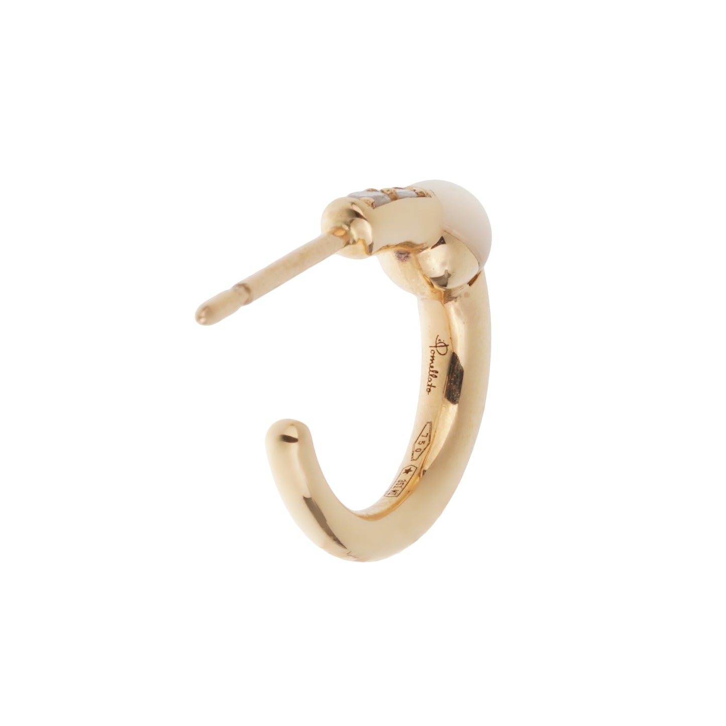 Pothtmellato M'ama Non M'ama 18k Rose Gold Diamond Earrings