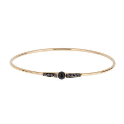 Pothtmellato M'ama Non M'ama 18k Rose Gold Onyx Diamond Bracelet