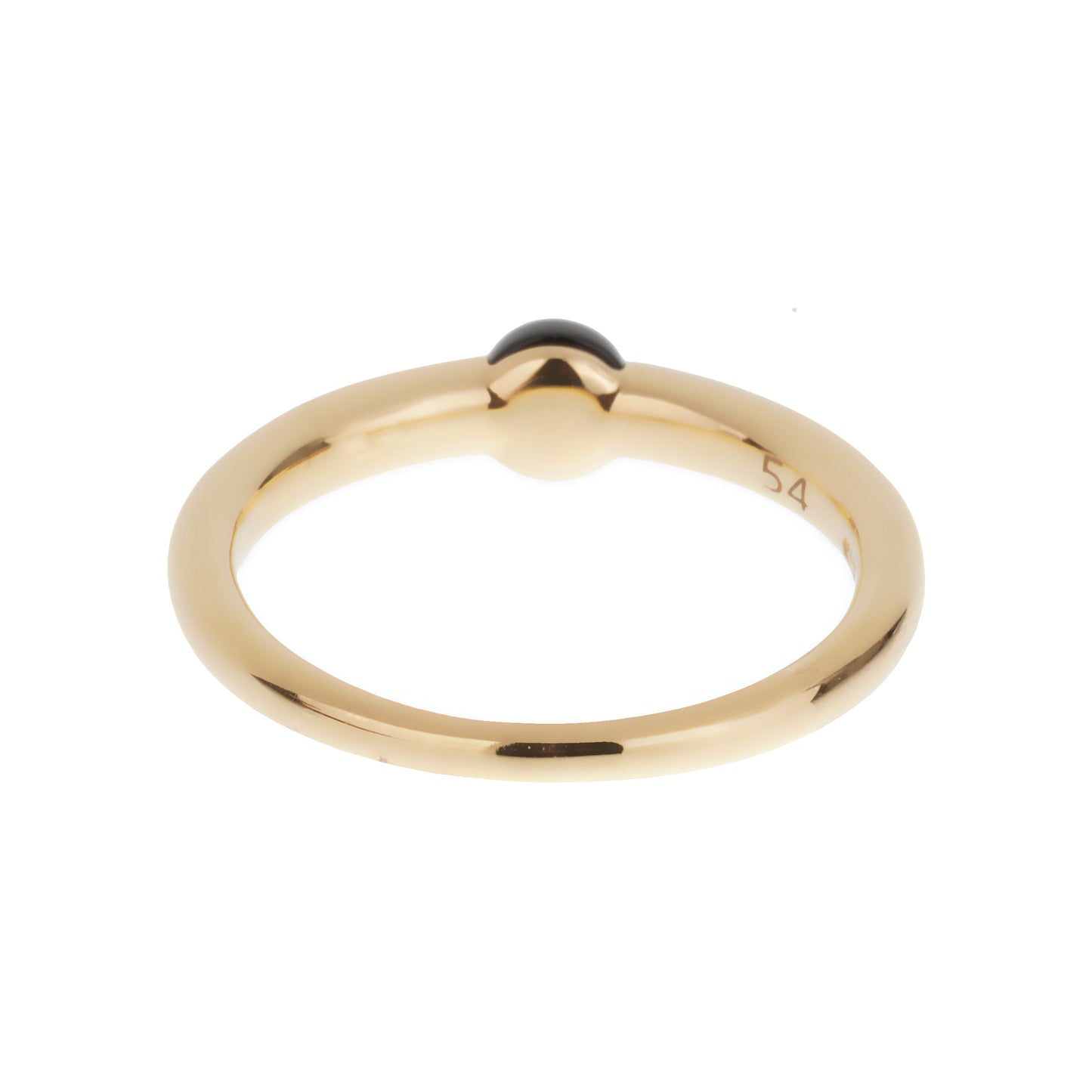 Pothtmellato M'ama Non M'ama 18k Rose Gold Onyx Diamond Ring Sz 6