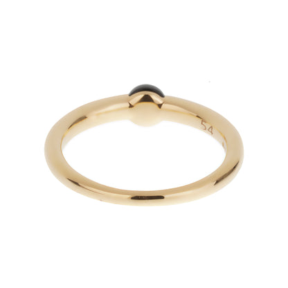 Pothtmellato M'ama Non M'ama 18k Rose Gold Onyx Diamond Ring Sz 6