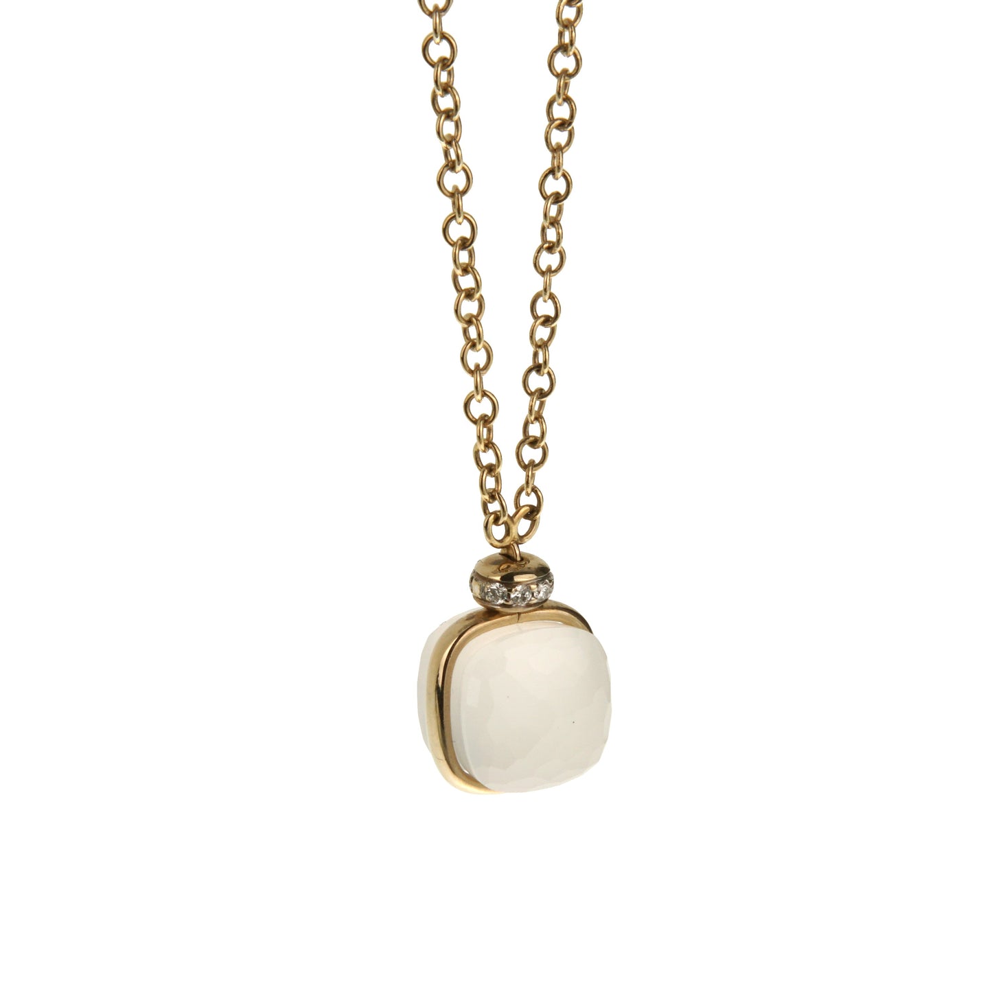 Pothtmellato Nudo Petit Diamond 18k Yellow Gold Pendant Necklace