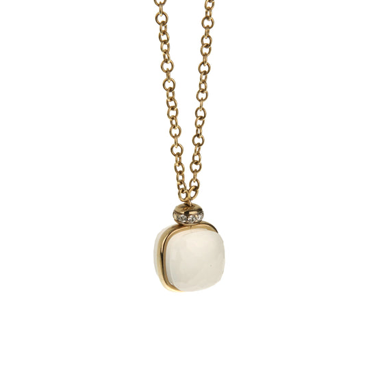 Pothtmellato Nudo Petit Diamond 18k Yellow Gold Pendant Necklace