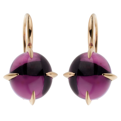 Pothtmellato 18k Rose Gold 16.60ct Amethyst Drop Earrings