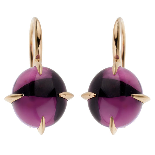 Pothtmellato 18k Rose Gold 16.60ct Amethyst Drop Earrings