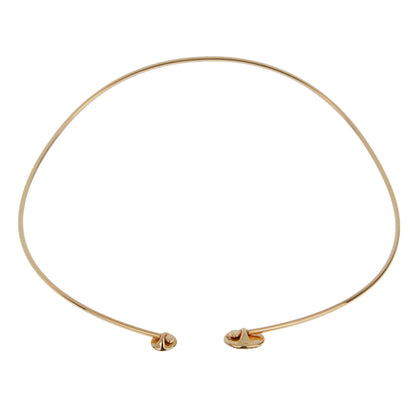 Pothtmellato Sabbia Choker Brown & White 18k Rose Gold Necklace