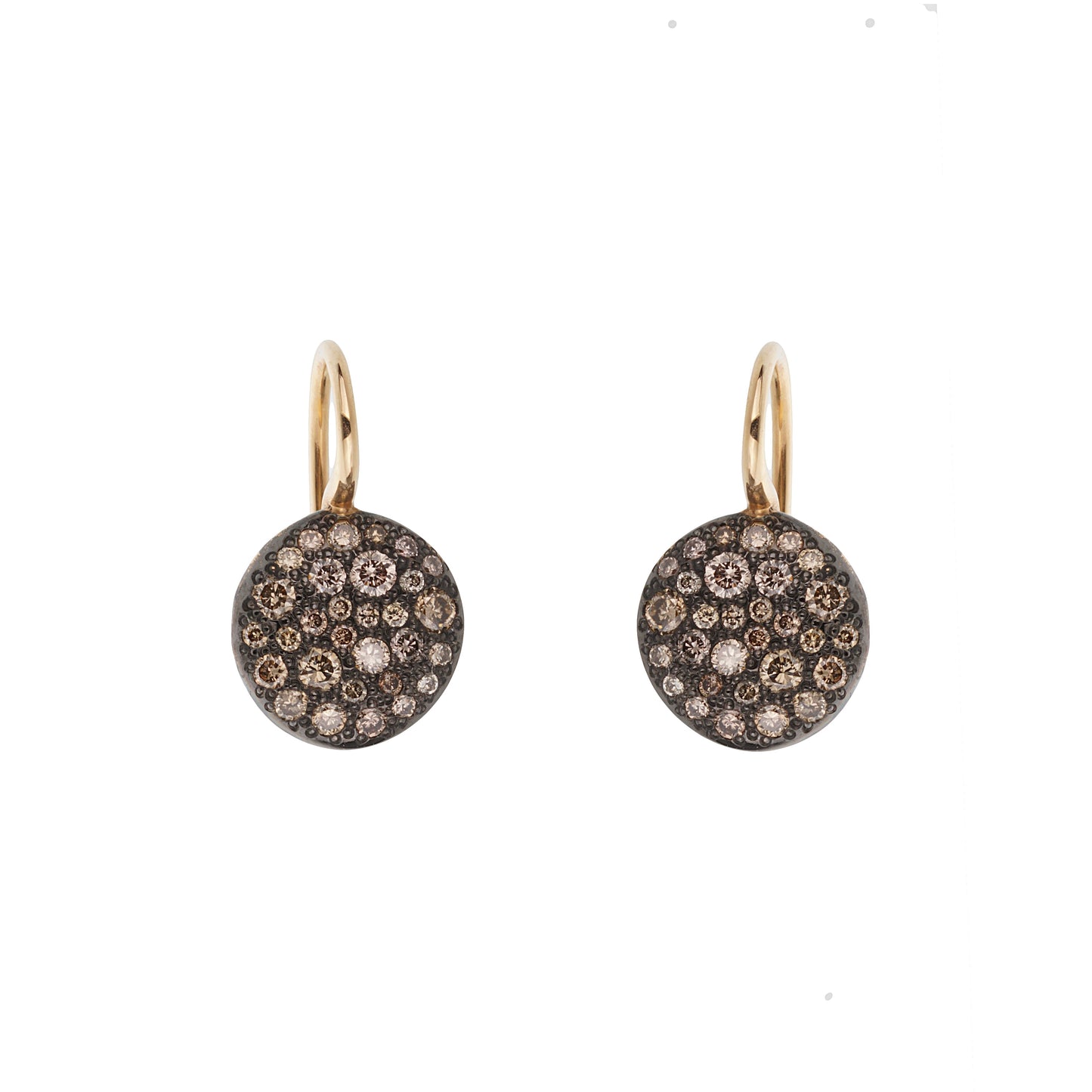 Pothtmellato Sabbia 18k Rose Gold Diamond Drop Earrings