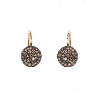 Pothtmellato Sabbia 18k Rose Gold Diamond Drop Earrings