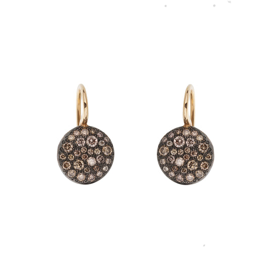 Pothtmellato Sabbia 18k Rose Gold Diamond Drop Earrings