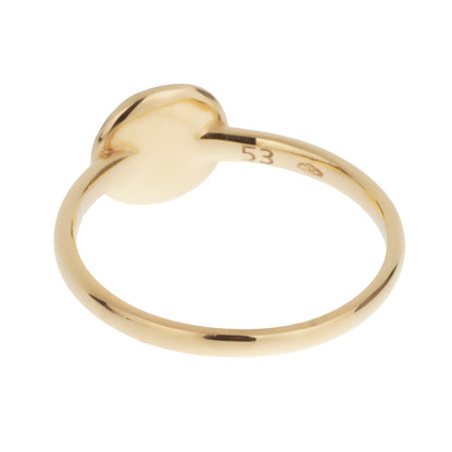 Pothtmellato Sabbia Brown Pave Diamond 18k Rose Gold Ring Sz 6 1/4