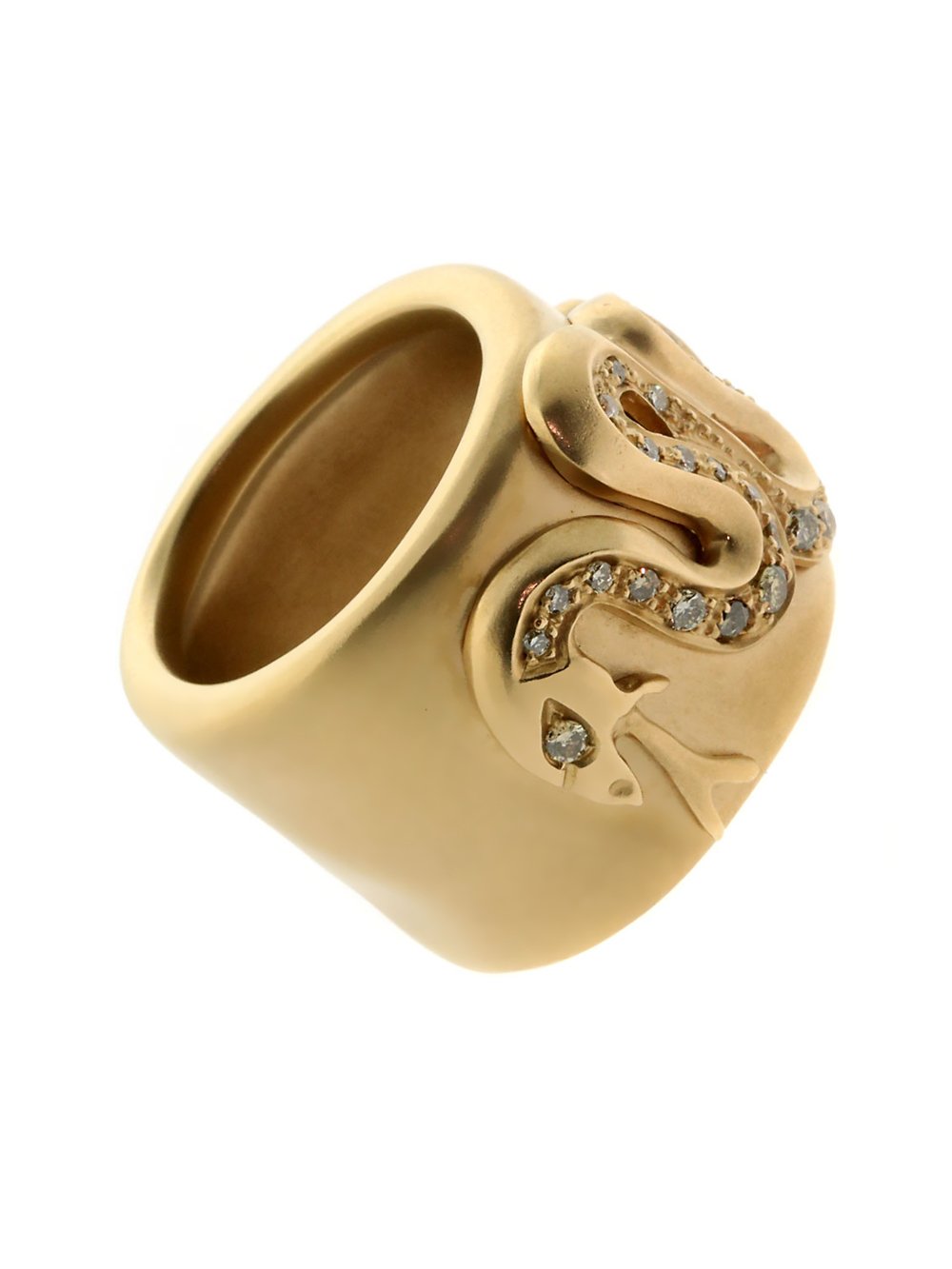 Pothtmellato Snake Gold Diamond Ring