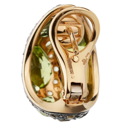 Pothtmellato Tabou Peridot Rose Gold Hoop Earrings