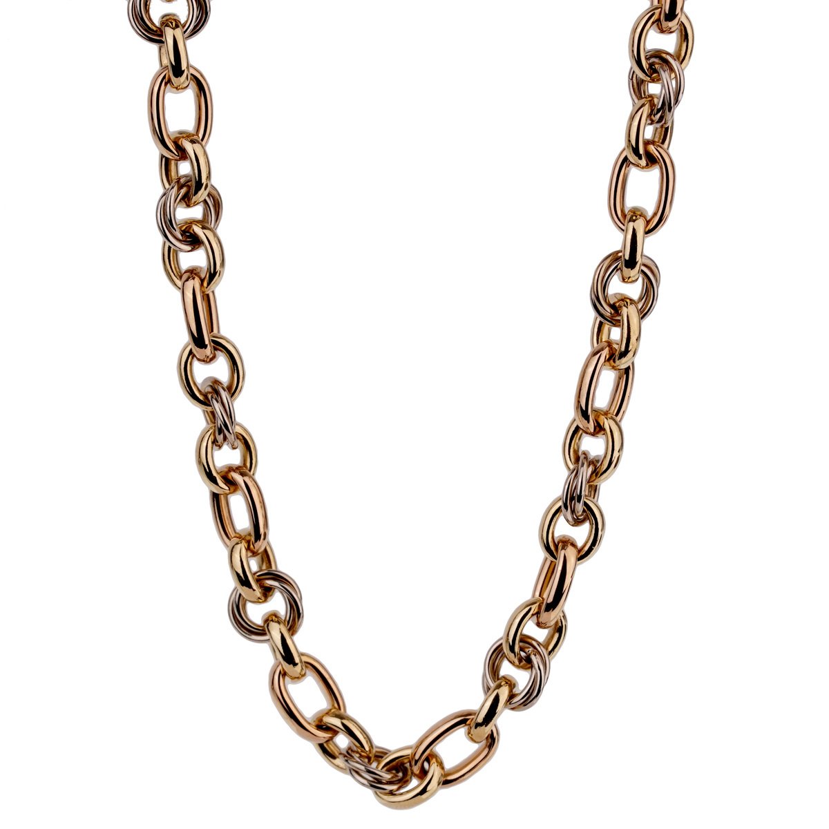 Pothtmellato Tricolor 18k Gold Necklace