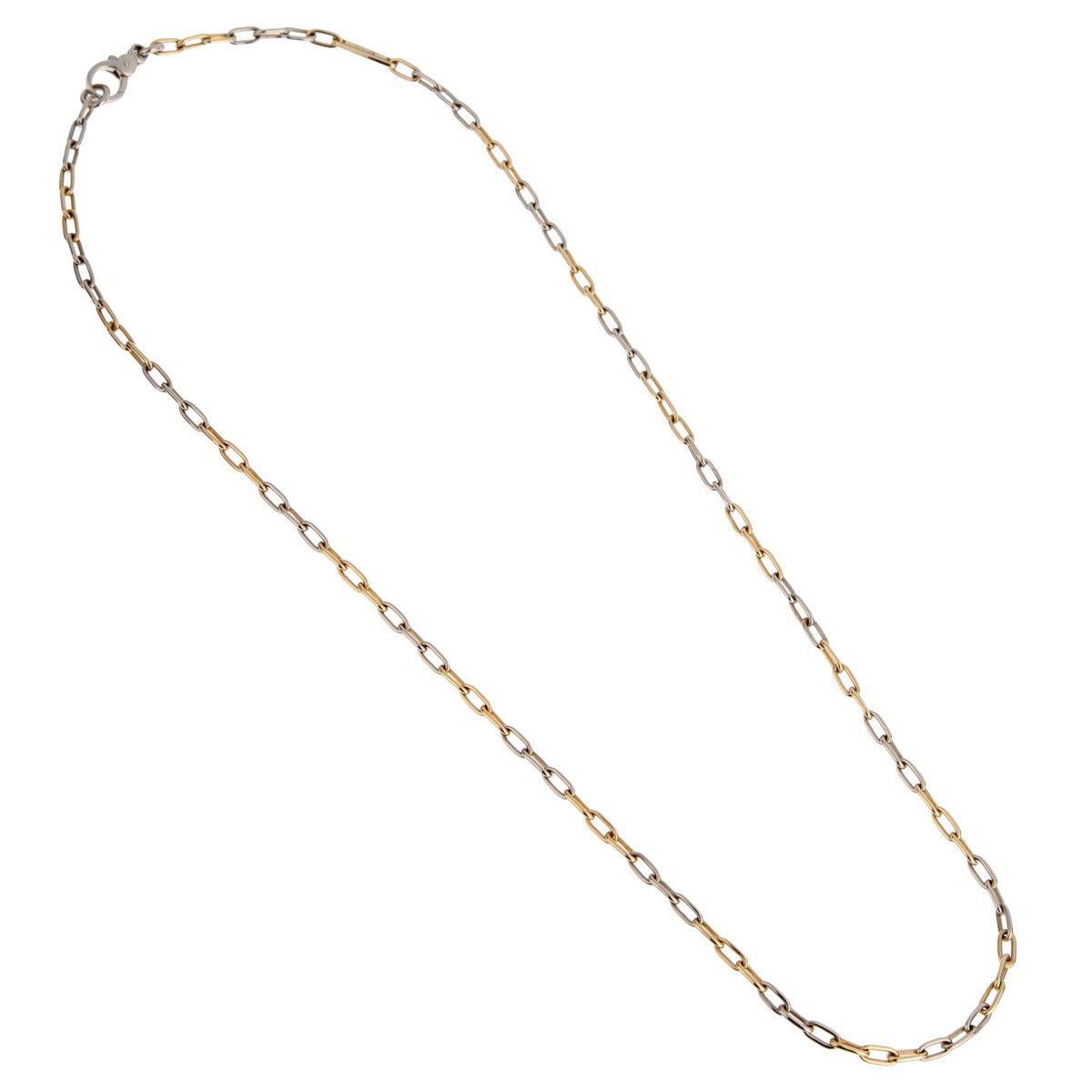 Pothtmellato Two Tone Chain Link Vintage Necklace