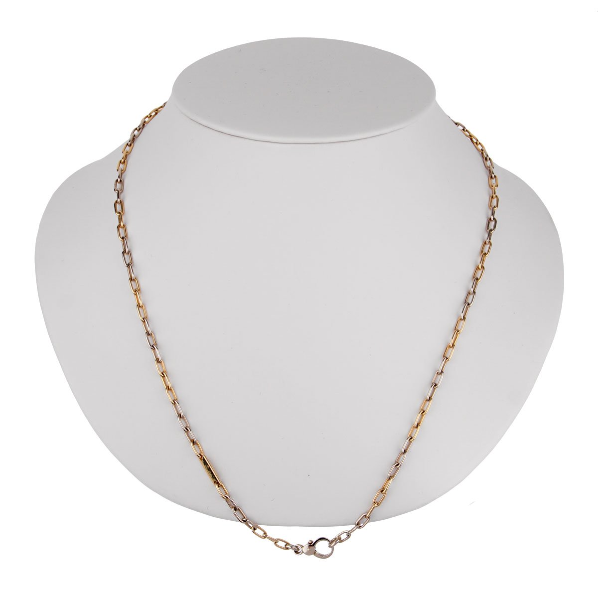 Pothtmellato Two Tone Chain Link Vintage Necklace