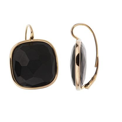 Pothtmellato Victoria 18k Rose Gold Black Jet Earrings