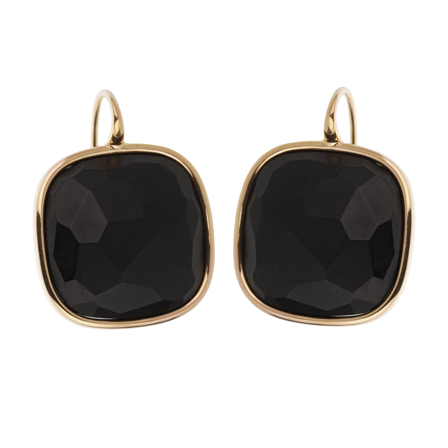 Pothtmellato Victoria 18k Rose Gold Black Jet Earrings