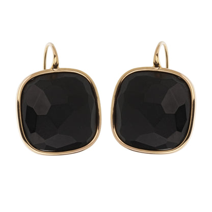 Pothtmellato Victoria 18k Rose Gold Black Jet Earrings