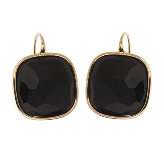 Pothtmellato Victoria 18k Rose Gold Black Jet Earrings