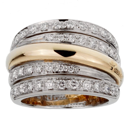 Pothtmellato Vintage Diamond Cocktail Gold Ring