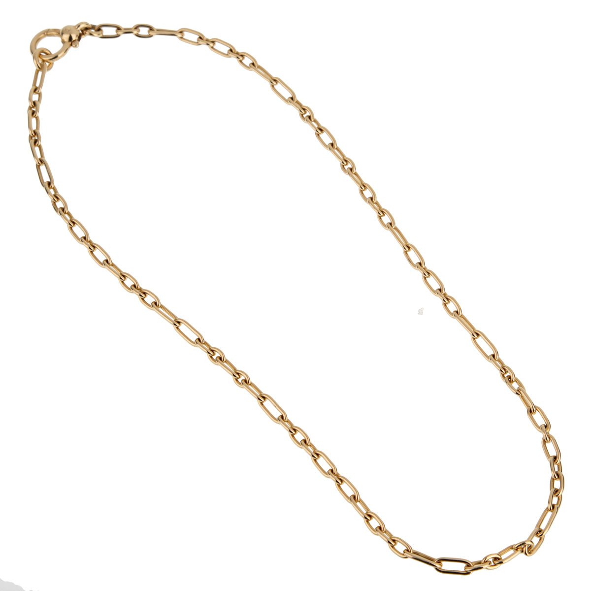 Pothtmellato Vintage Yellow Gold Chain Link Necklace