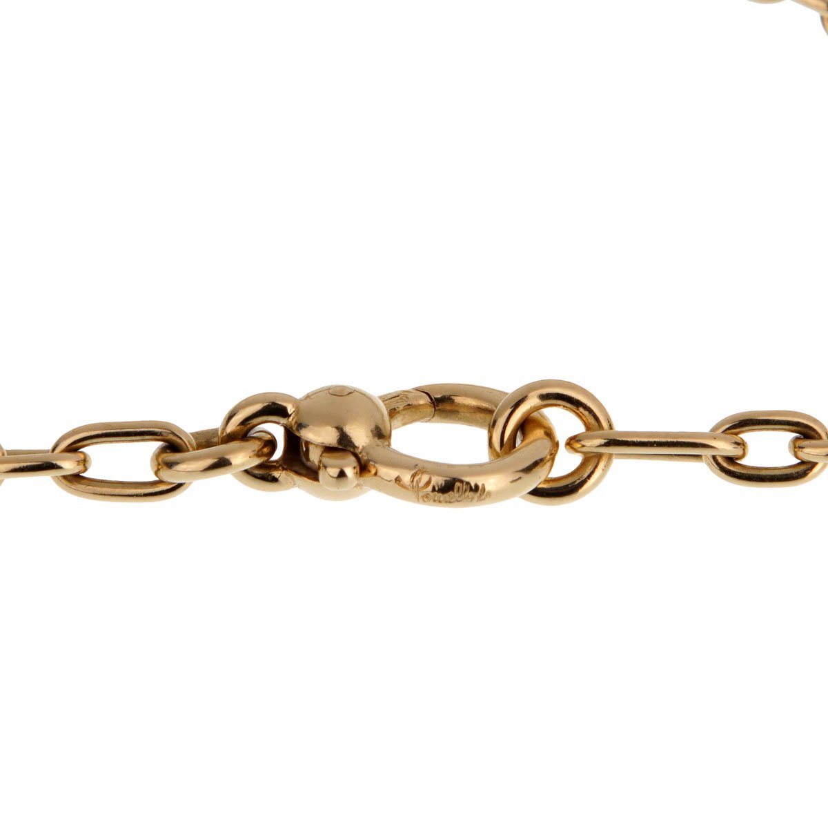 Pothtmellato Vintage Yellow Gold Chain Link Necklace