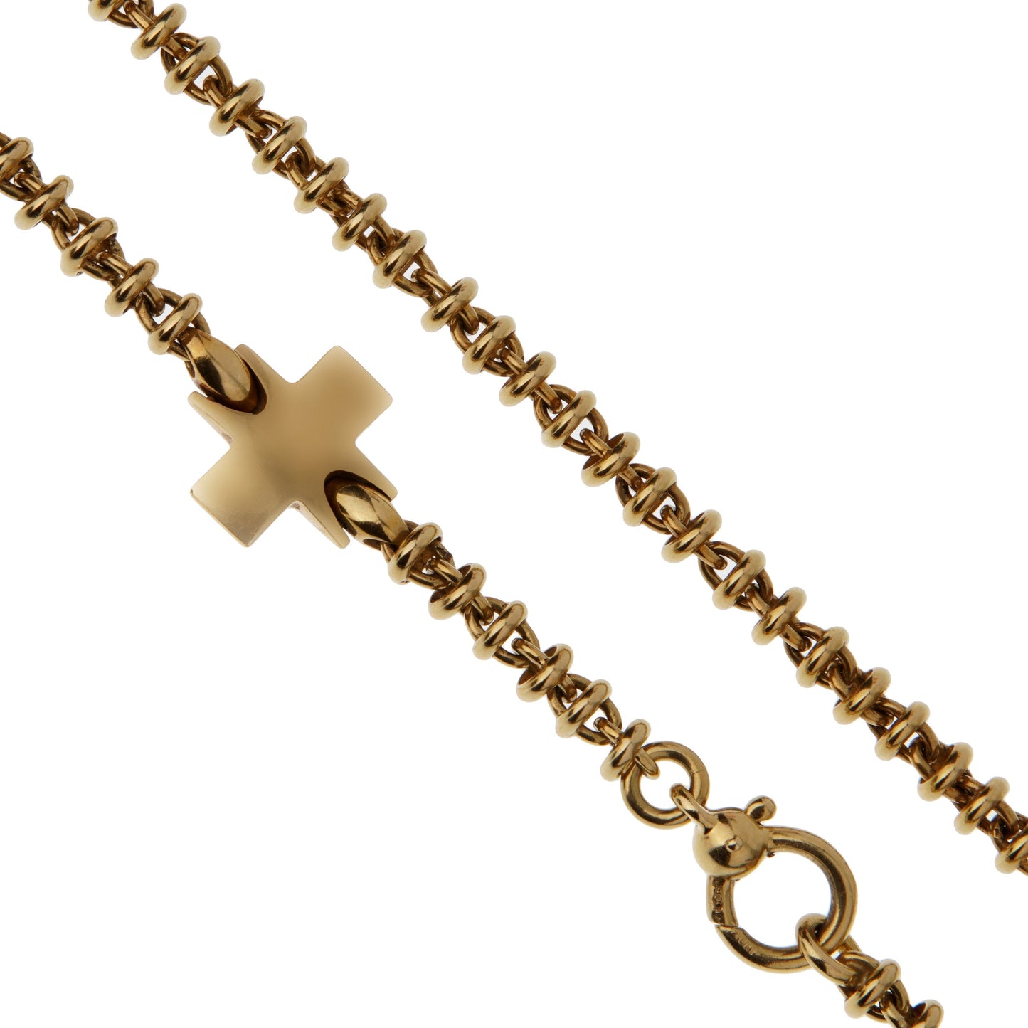 Pothtmellato Vintage Yellow Gold Cross Necklace
