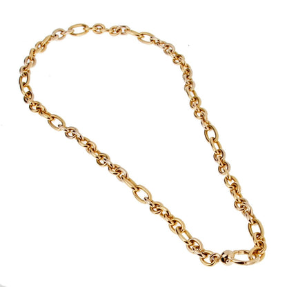 Pothtmellato White & Yellow Gold Heavy Chain Necklace