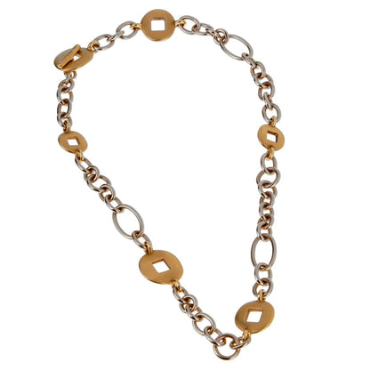 Pothtmellato 18k White & Yellow Gold Chain Link Necklace