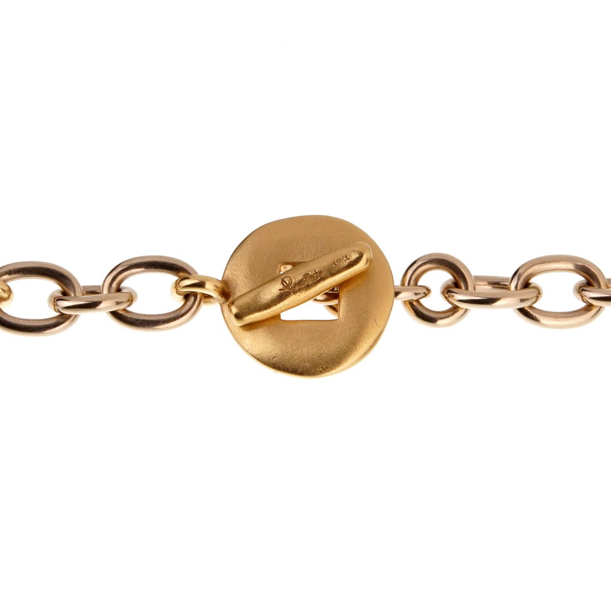 Pothtmellato 18k White & Yellow Gold Chain Link Necklace