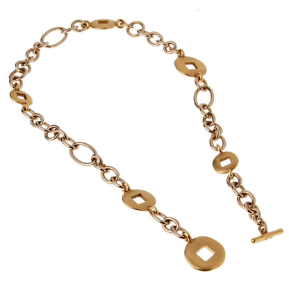 Pothtmellato 18k White & Yellow Gold Chain Link Necklace