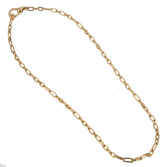 Pothtmellato Yellow Gold Chain Link Necklace