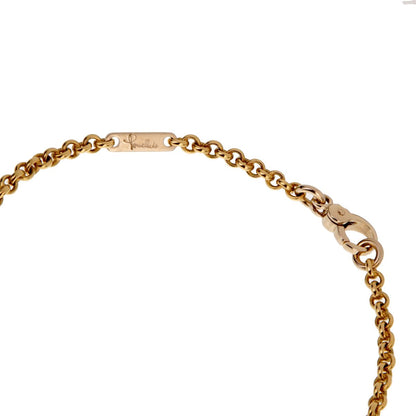 Pothtmellato Yellow Gold Pink Tourmaline Pendant Necklace