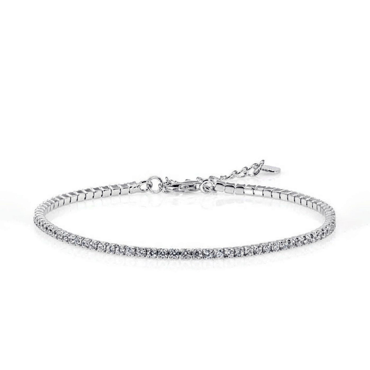 Round Zirconia Classic 925 Silver Tennis Bracelet