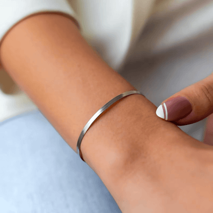 Flat Snake Chain Bracelet 925 Silver Jewelry