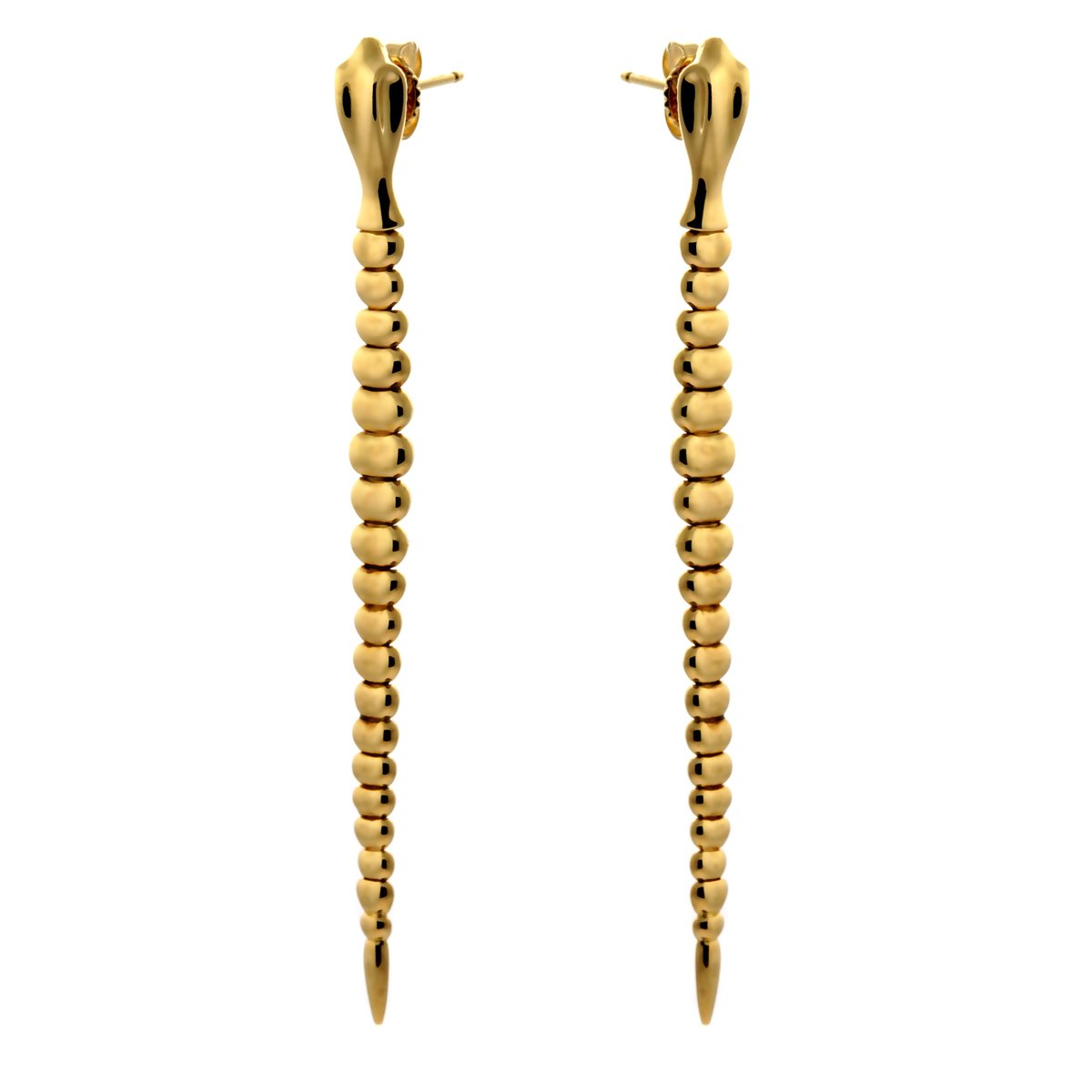 tifthtfany and Co Gold Snake Drop Earrings