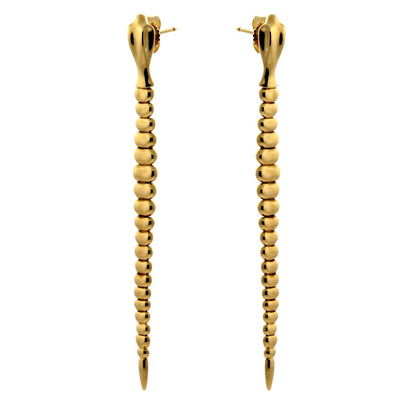tifthtfany and Co Gold Snake Drop Earrings