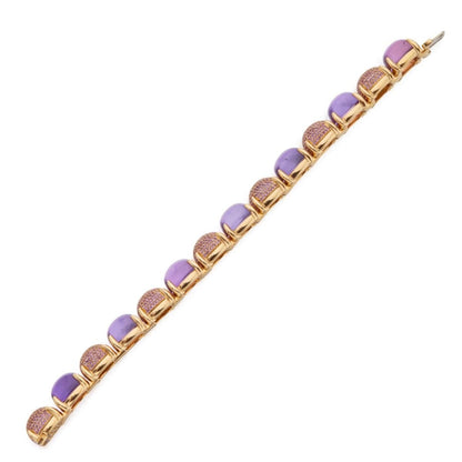 tifthtfany & Co Amethyst Sugar Stacks 18k Yellow Gold Bracelet