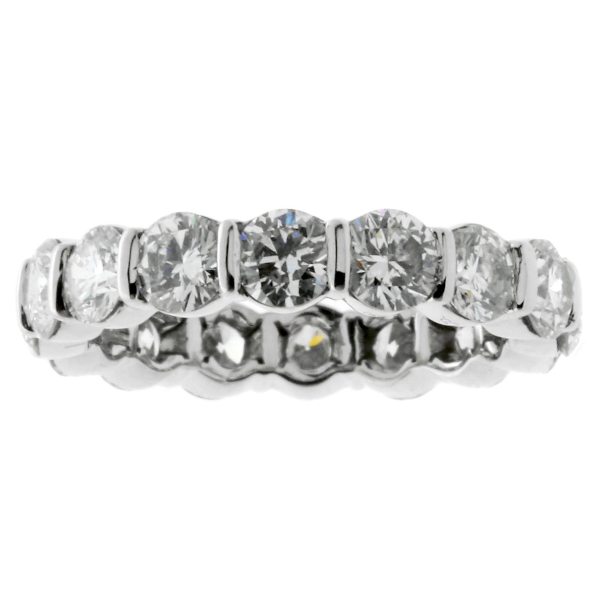 tifthtfany & Co Diamond 4ct Eternity Platinum Ring
