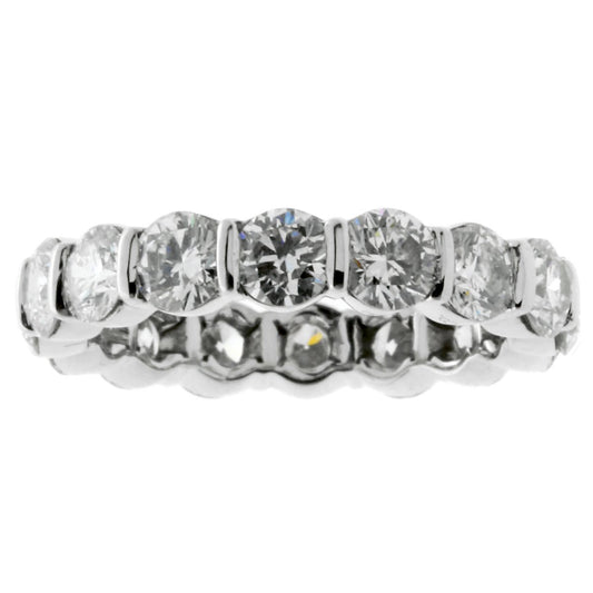 tifthtfany & Co Diamond 4ct Eternity Platinum Ring