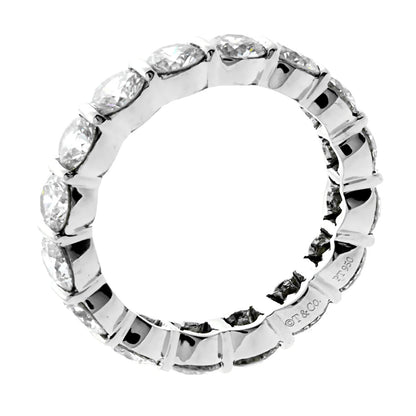 tifthtfany & Co Diamond 4ct Eternity Platinum Ring