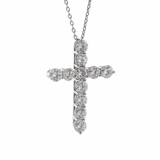 tifthtfany & Co Diamond Cross Platinum Necklace