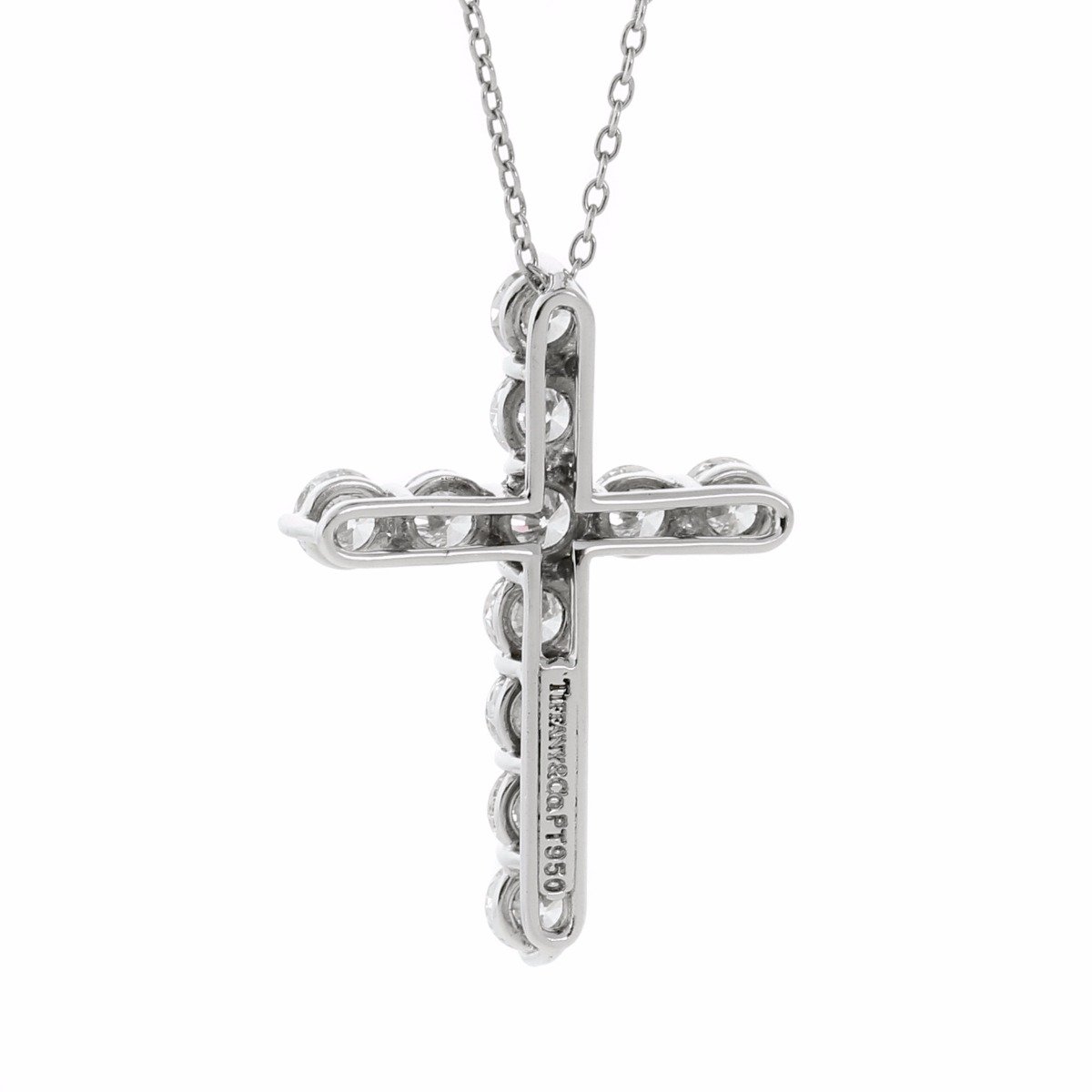 tifthtfany & Co Diamond Cross Platinum Necklace